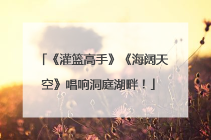 《灌篮高手》《海阔天空》唱响洞庭湖畔！