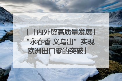 「内外贸高质量发展」“永春香 义乌出”实现欧洲出口零的突破