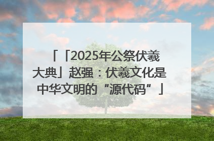 「2025年公祭伏羲大典」赵强：伏羲文化是中华文明的“源代码”