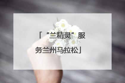 “兰精灵”服务兰州马拉松