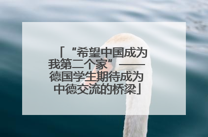 “希望中国成为我第二个家”——德国学生期待成为中德交流的桥梁