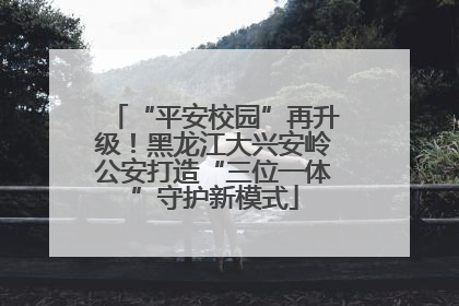 “平安校园”再升级！黑龙江大兴安岭公安打造“三位一体”守护新模式