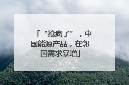 “抢疯了”，中国能源产品，在邻国需求暴增