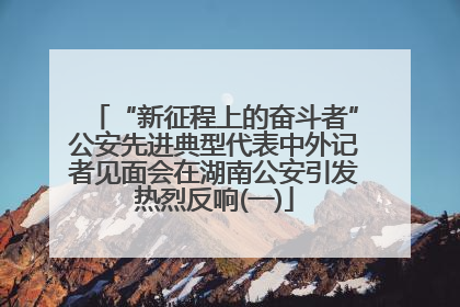 “新征程上的奋斗者”公安先进典型代表中外记者见面会在湖南公安引发热烈反响(一)