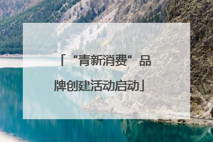 “青新消费”品牌创建活动启动