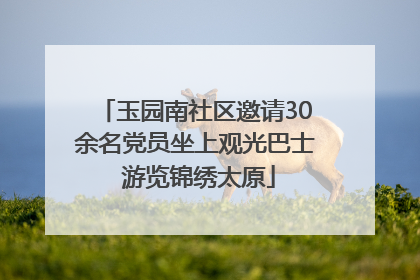 玉园南社区邀请30余名党员坐上观光巴士 游览锦绣太原