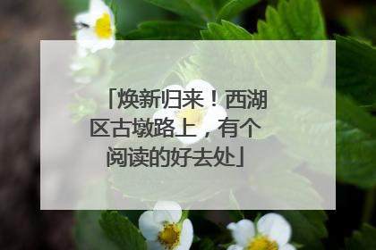 焕新归来！西湖区古墩路上，有个阅读的好去处