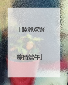 睦邻欢聚 粽情端午
