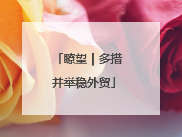 瞭望｜多措并举稳外贸