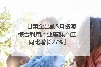 甘肃金昌前5月资源综合利用产业集群产值同比增长27%