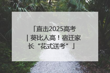 直击2025高考｜葵比人高！宿迁家长“花式送考”