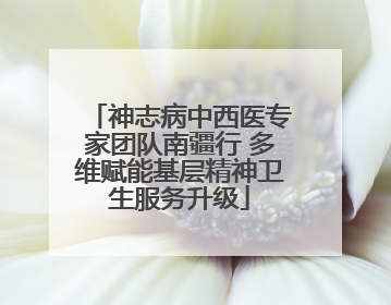 神志病中西医专家团队南疆行 多维赋能基层精神卫生服务升级