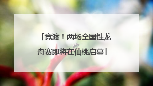 竞渡！两场全国性龙舟赛即将在仙桃启幕