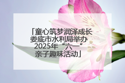 童心筑梦润泽成长 娄底市水利局举办2025年“六一”亲子趣味活动