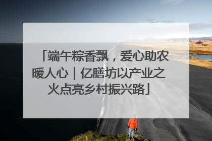 端午粽香飘，爱心助农暖人心｜亿膳坊以产业之火点亮乡村振兴路