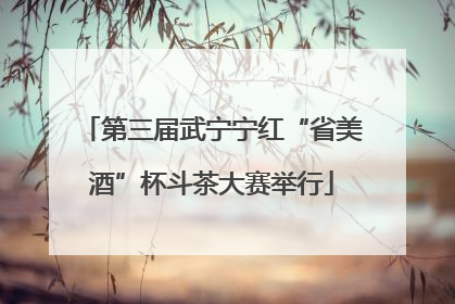 第三届武宁宁红“省美酒”杯斗茶大赛举行