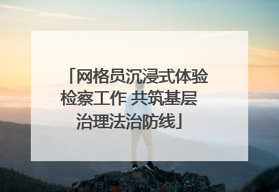 网格员沉浸式体验检察工作 共筑基层治理法治防线