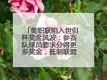 美职联陷入世俱杯奖金风波：参赛队球员要求分得更多奖金，抵制联盟的“剥削”