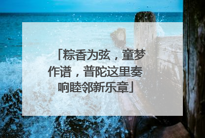 粽香为弦，童梦作谱，普陀这里奏响睦邻新乐章