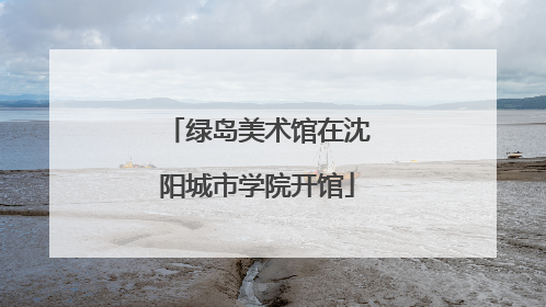 绿岛美术馆在沈阳城市学院开馆