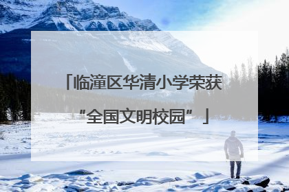 临潼区华清小学荣获“全国文明校园”