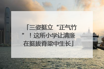 三姿挺立“正气竹”！这所小学让清廉在挺拔脊梁中生长