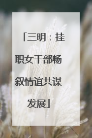 三明：挂职女干部畅叙情谊共谋发展