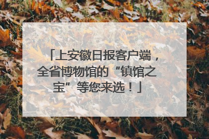 上安徽日报客户端，全省博物馆的“镇馆之宝”等您来选！