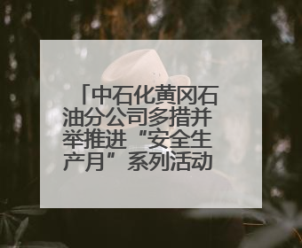 中石化黄冈石油分公司多措并举推进“安全生产月”系列活动走深走实