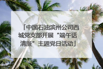 中国石油滨州公司西城党支部开展“端午话清廉”主题党日活动