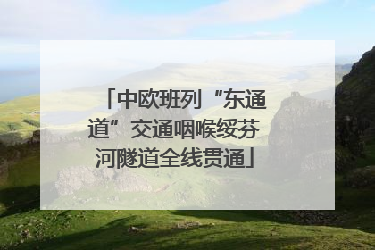 中欧班列“东通道”交通咽喉绥芬河隧道全线贯通