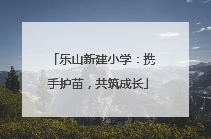 乐山新建小学：携手护苗，共筑成长
