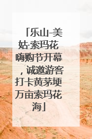 乐山-美姑·索玛花嗨购节开幕，诚邀游客打卡黄茅埂万亩索玛花海