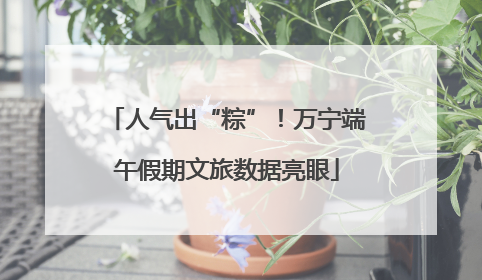 人气出“粽”！万宁端午假期文旅数据亮眼