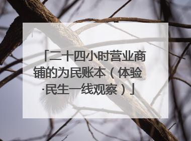 二十四小时营业商铺的为民账本（体验·民生一线观察）