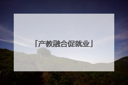 产教融合促就业