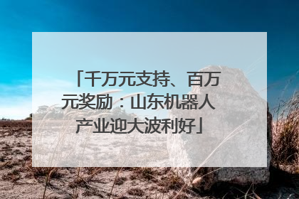 千万元支持、百万元奖励：山东机器人产业迎大波利好