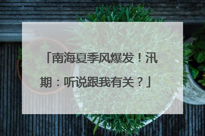 南海夏季风爆发！汛期：听说跟我有关？