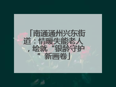 南通通州兴东街道：情暖失能老人，绘就“银龄守护”新画卷