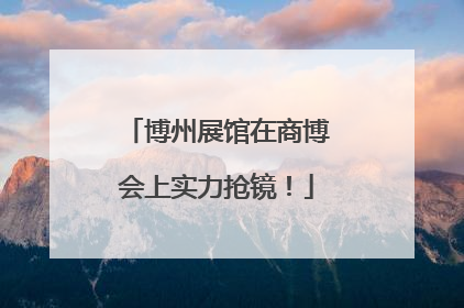 博州展馆在商博会上实力抢镜！