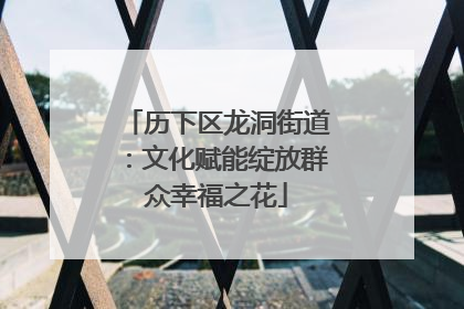 历下区龙洞街道：文化赋能绽放群众幸福之花