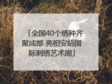 全国40个绣种齐聚成都 亮相安靖国际刺绣艺术周