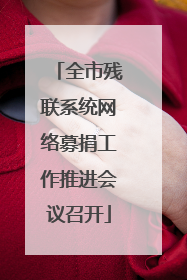 全市残联系统网络募捐工作推进会议召开