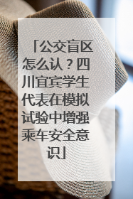 公交盲区怎么认？四川宜宾学生代表在模拟试验中增强乘车安全意识