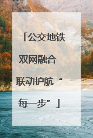 公交地铁双网融合 联动护航“每一步”