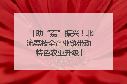 助“荔”振兴！北流荔枝全产业链带动特色农业升级