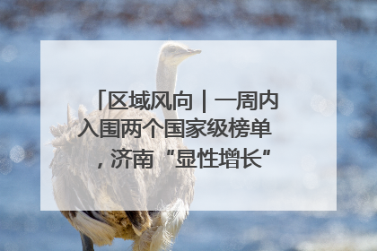 区域风向｜一周内入围两个国家级榜单，济南“显性增长”刷新城市影响力