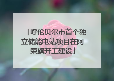 呼伦贝尔市首个独立储能电站项目在阿荣旗开工建设