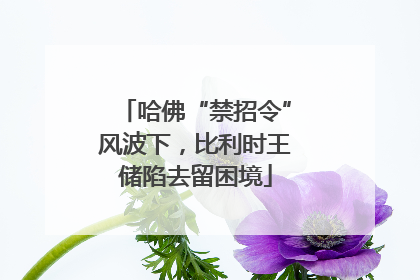 哈佛“禁招令”风波下，比利时王储陷去留困境