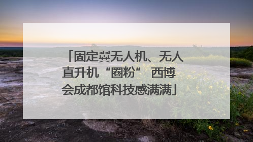 固定翼无人机、无人直升机“圈粉” 西博会成都馆科技感满满